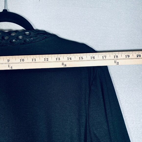 Pretty Angel Dress Womens L Black Floral Embroidered Layered Whimsy Goth Sequins - Picture 12 of 16